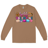 Toasted Coconut hello valentine Long Sleeve Tee - OliviaCreatesArt