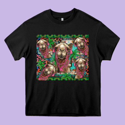 Camel Face Heavy Core Tee Designed By Barkaloodesign
