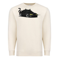 Sandshell spooky halloween jdm s14 silvia 240sx black cat illustrated t shirt Premium Sweatshirt - trangStudio