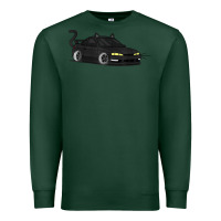 Sports Green spooky halloween jdm s14 silvia 240sx black cat illustrated t shirt Premium Sweatshirt - trangStudio