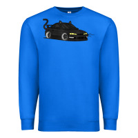 True Royal spooky halloween jdm s14 silvia 240sx black cat illustrated t shirt Premium Sweatshirt - trangStudio