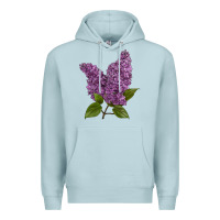 Blue Mist Purple Lilac Flower Premium Hoodie - LillyAllenDesigns