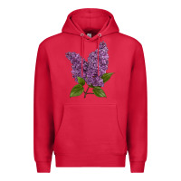 Cardinal Purple Lilac Flower Premium Hoodie - LillyAllenDesigns