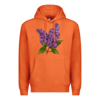 Carrot Purple Lilac Flower Premium Hoodie - LillyAllenDesigns