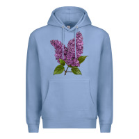 Colony Blue Purple Lilac Flower Premium Hoodie - LillyAllenDesigns