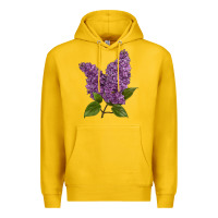 Lemon Purple Lilac Flower Premium Hoodie - LillyAllenDesigns