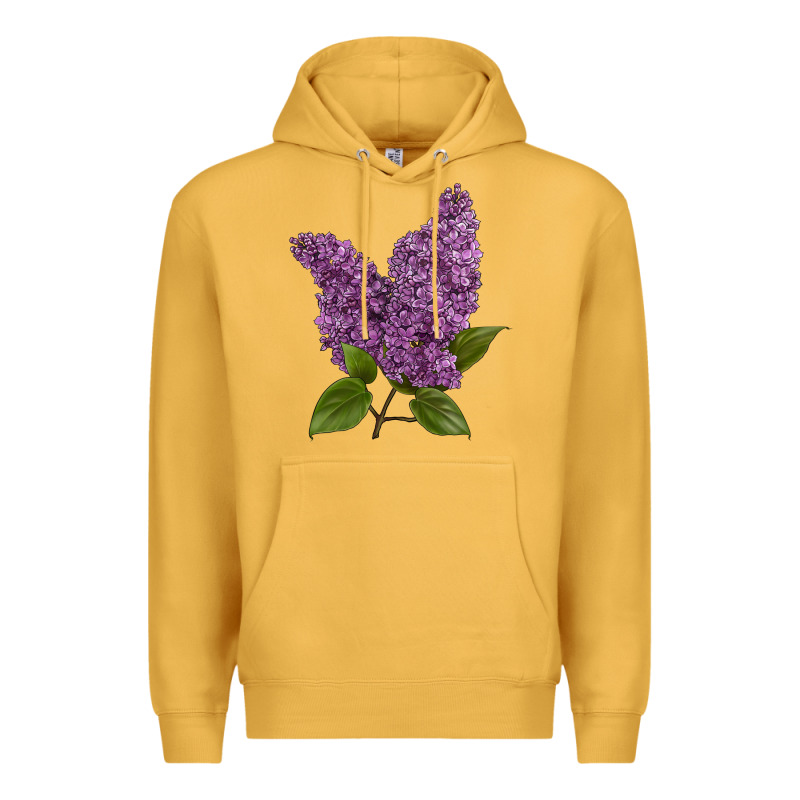 Purple Lilac Flower Premium Hoodie by LillyAllenDesigns | Teevron