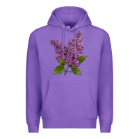 Purple Purple Lilac Flower Premium Hoodie - LillyAllenDesigns
