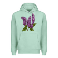 Seafoam Purple Lilac Flower Premium Hoodie - LillyAllenDesigns