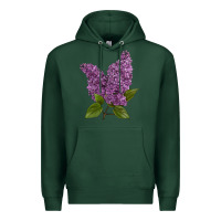Sports Green Purple Lilac Flower Premium Hoodie - LillyAllenDesigns