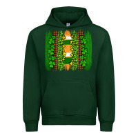 Forest Green st patricks  brushstrokes Urban Hoodie - AdoDesignShop