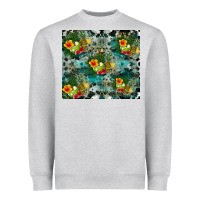 Heather Grey summer fruits Heavyweight Sweatshirt - CowhideDigitalArt