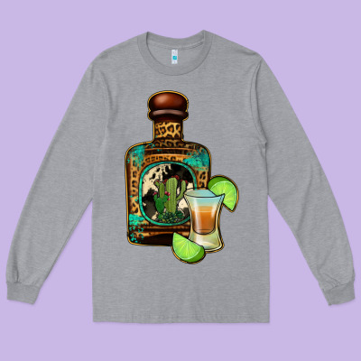 Tequila Squad Long Sleeve Tee Designed By Jasminsmagicworld