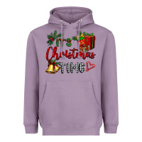 Lavender it's Christmas time Heavyweight Hoodie - BarkalooDesign