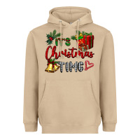 Mushroom it's Christmas time Heavyweight Hoodie - BarkalooDesign
