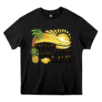 Black here comes the sun Heavy Core Tee - BarkalooDesign