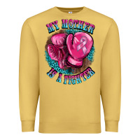 Antique Gold my mother is a fighter Premium Sweatshirt - BarkalooDesign
