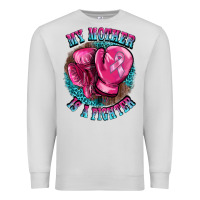 Dove Grey my mother is a fighter Premium Sweatshirt - BarkalooDesign