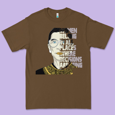 Rbg Ruth Bader Ginsburg Women Belong In All Places Premium Tee Designed By Bettercallsaul