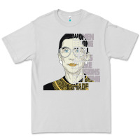 Dove Grey RBG Ruth Bader Ginsburg Women Belong In All Places Premium Tee - Bettercallsaul
