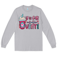 Moon Dust v is for valentine venti coffee cup Long Sleeve Tee - OliviaCreatesArt