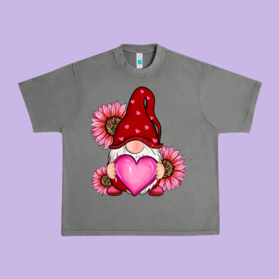 Valentine's Day With Sunflowers Gnomes Urban Heavy Tee Designed By Ranaportraitstore