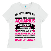 White Aquarius Woman Ladies Tee - Bettercallsaul