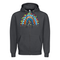 Smoke autism awareness rainbow Zipper Hoodie - RacoonDesign