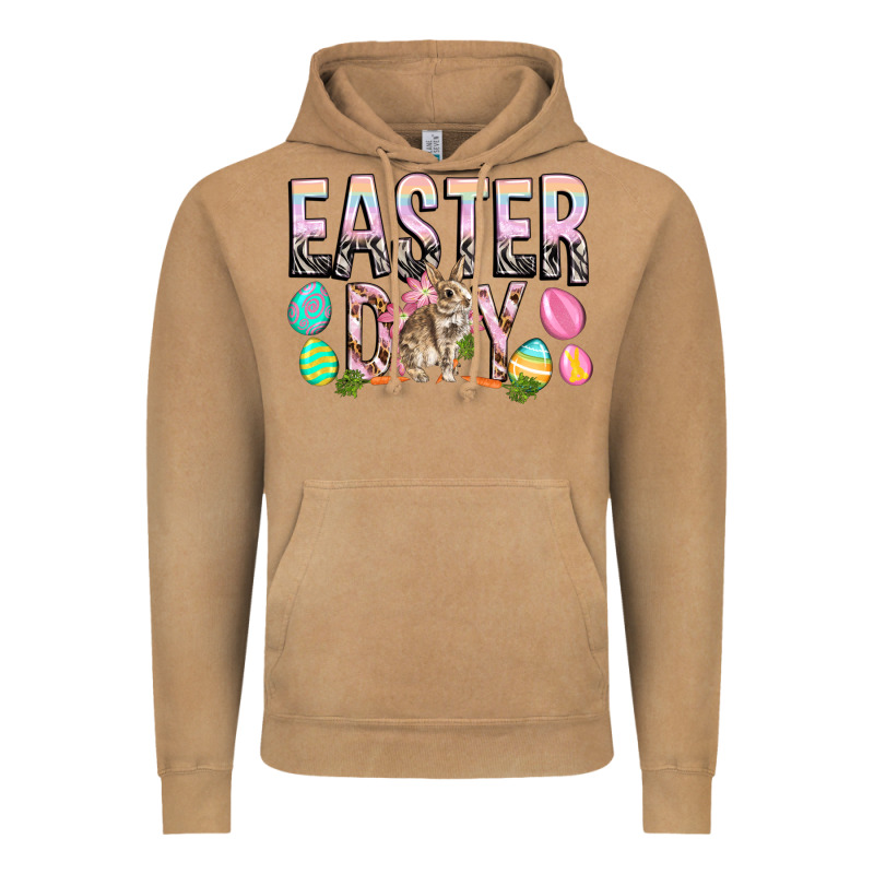Easter Day With Rabbit Vintage Hoodie by HowdyJamesFarm | Teevron