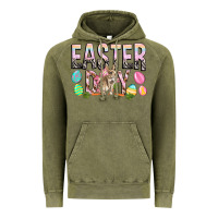Vintage Olive Easter Day with rabbit Vintage Hoodie - HowdyJamesFarm