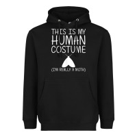 Black moth easy halloween human costume insect owlet diy gift t shirt Heavyweight Hoodie - trangStudio