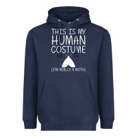 Navy moth easy halloween human costume insect owlet diy gift t shirt Heavyweight Hoodie - trangStudio