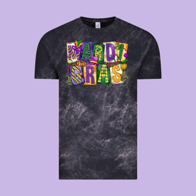 Mardi  Gras Vintage Tee Designed By Cowgirlartshop