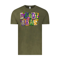Vintage Olive mardi  gras Vintage Tee - CowGirlArtShop