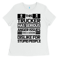 White TRUCKER Ladies Tee - Bettercallsaul