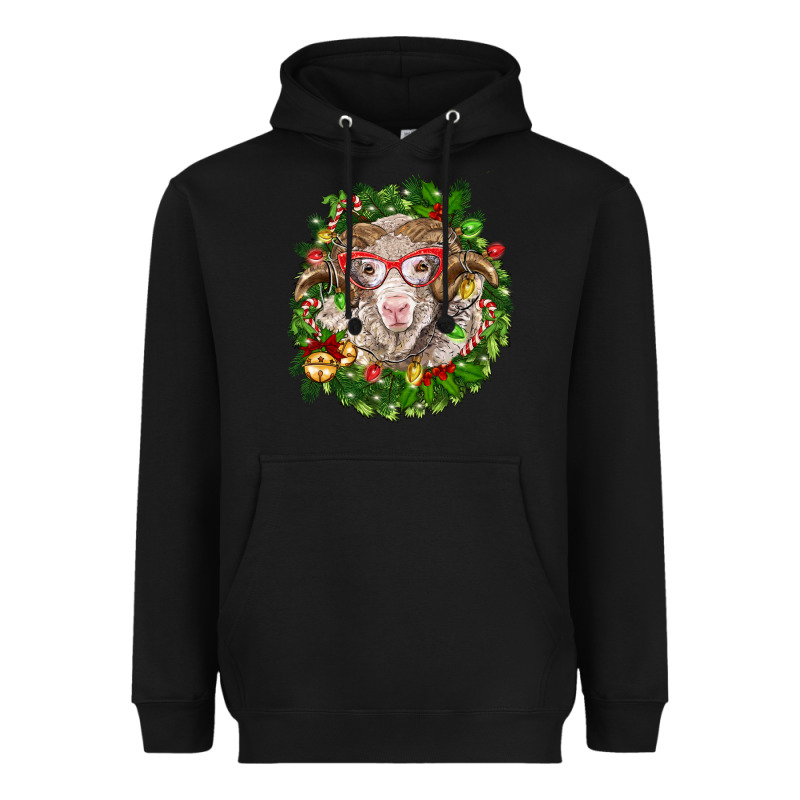 Christmas Merino Heavyweight Hoodie by BarkalooDesign | Teevron