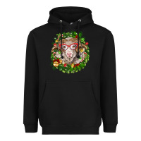 Black Christmas merino Heavyweight Hoodie - BarkalooDesign