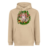 Mushroom Christmas merino Heavyweight Hoodie - BarkalooDesign