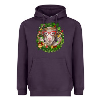 Plum Christmas merino Heavyweight Hoodie - BarkalooDesign