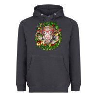 Smoke Christmas merino Heavyweight Hoodie - BarkalooDesign