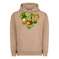 Pigment Burro St Patricks heart Urban Hoodie - AdoDesignShop