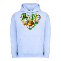 Pigment Grape Ice St Patricks heart Urban Hoodie - AdoDesignShop
