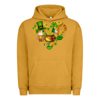 Pigment Peanut Butter St Patricks heart Urban Hoodie - AdoDesignShop