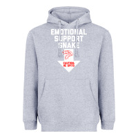 Heather Grey Mens Crude Humor Inappropriate Emotional Support Snake Halloween Heavyweight Hoodie - trangStudio