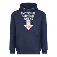Navy Mens Crude Humor Inappropriate Emotional Support Snake Halloween Heavyweight Hoodie - trangStudio
