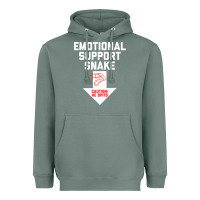 Sage Mens Crude Humor Inappropriate Emotional Support Snake Halloween Heavyweight Hoodie - trangStudio