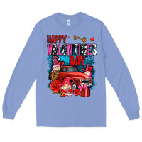 Happy Valentines Day With Gnomes And Truck Olivia Long Sleeve Tee | Teevron