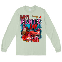 Matcha happy valentines day with gnomes and truck olivia Long Sleeve Tee - OliviaCreatesArt