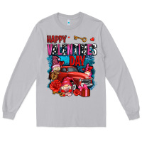 Moon Dust happy valentines day with gnomes and truck olivia Long Sleeve Tee - OliviaCreatesArt