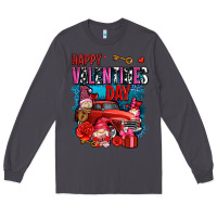 Smoke happy valentines day with gnomes and truck olivia Long Sleeve Tee - OliviaCreatesArt
